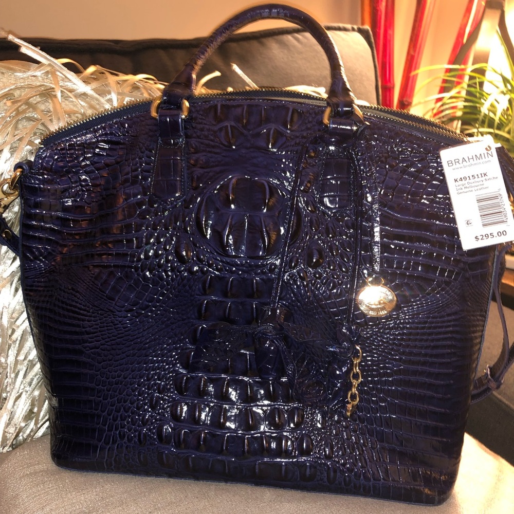 Brahmin Duxbury Ink with rose